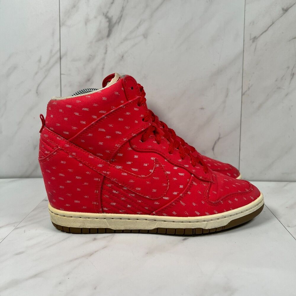 Nike Red High-Top Women's Athletic Shoes
